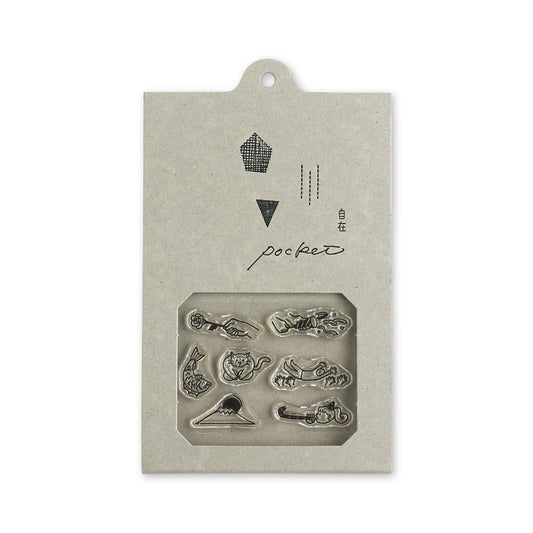 Mizushima JIZAI Clear Stamp Pocket - Oiwai - Clear Stamps