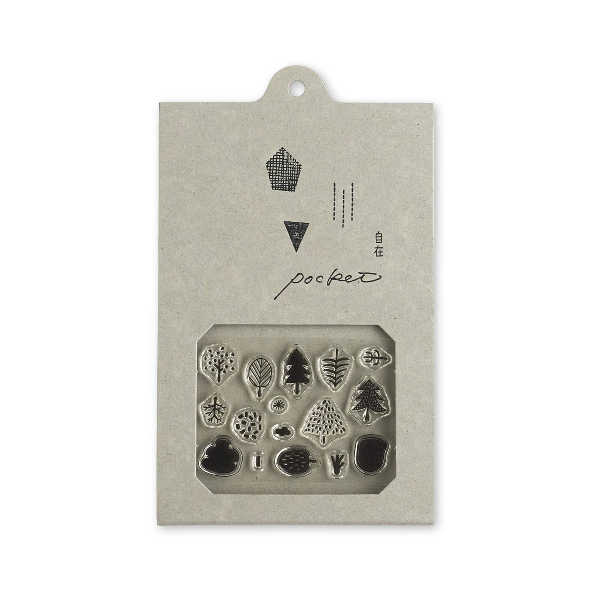 Mizushima JIZAI Clear Stamp Pocket - Tree 01 - Clear Stamps