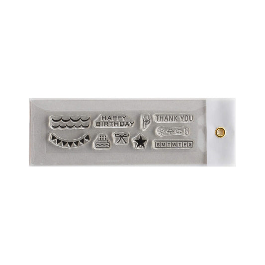 Mizushima JIZAI Date Stamp Sheet - Off Time - Clear Stamps