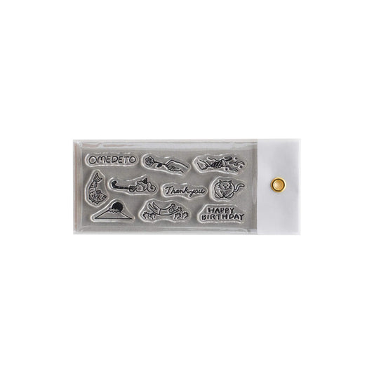 Mizushima JIZAI Date Stamp Sheet - Oiwai - Clear Stamps