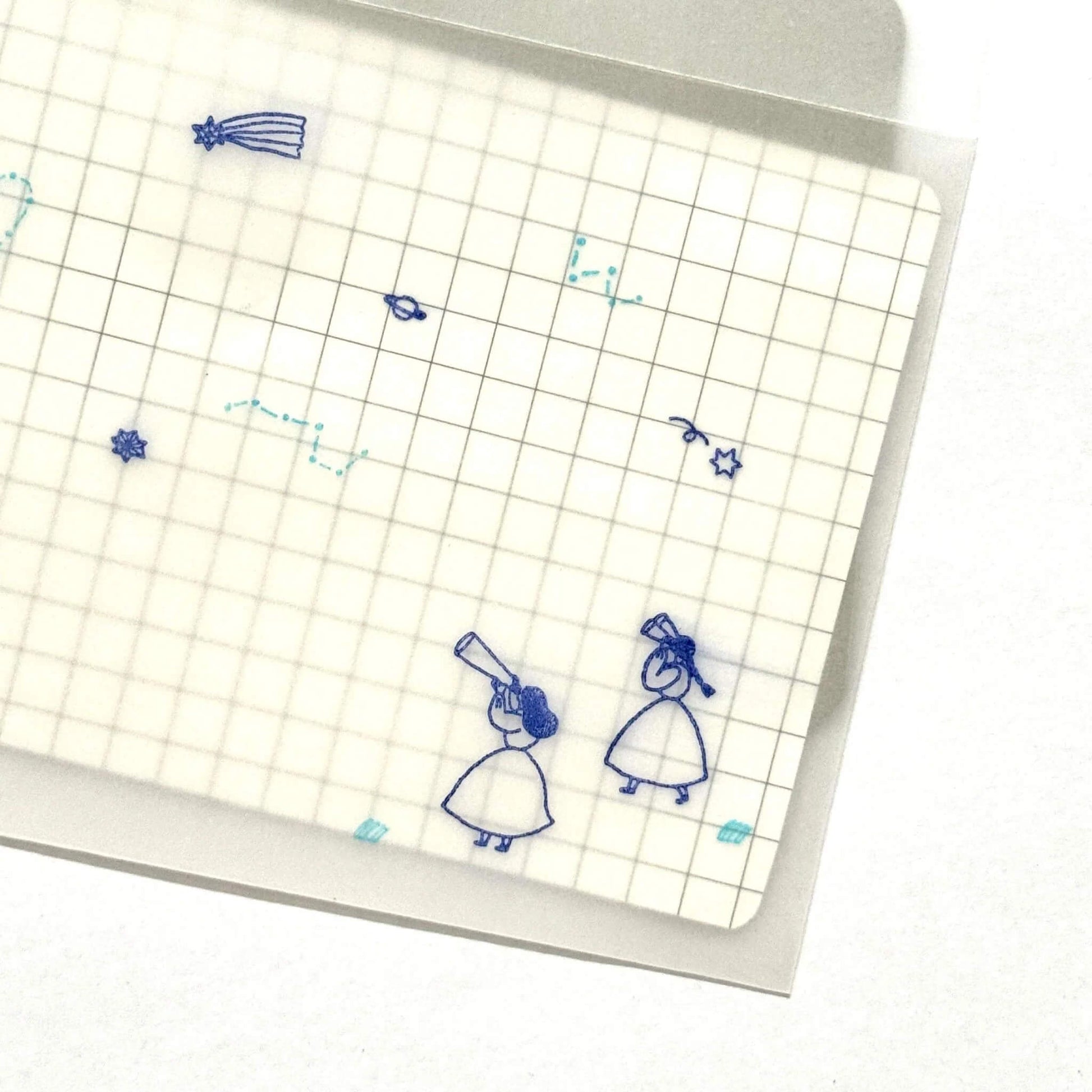 Mizushima × Necktie JIZAI Clear Stamp Box - Motif Set Searching for Stars - Clear Stamps
