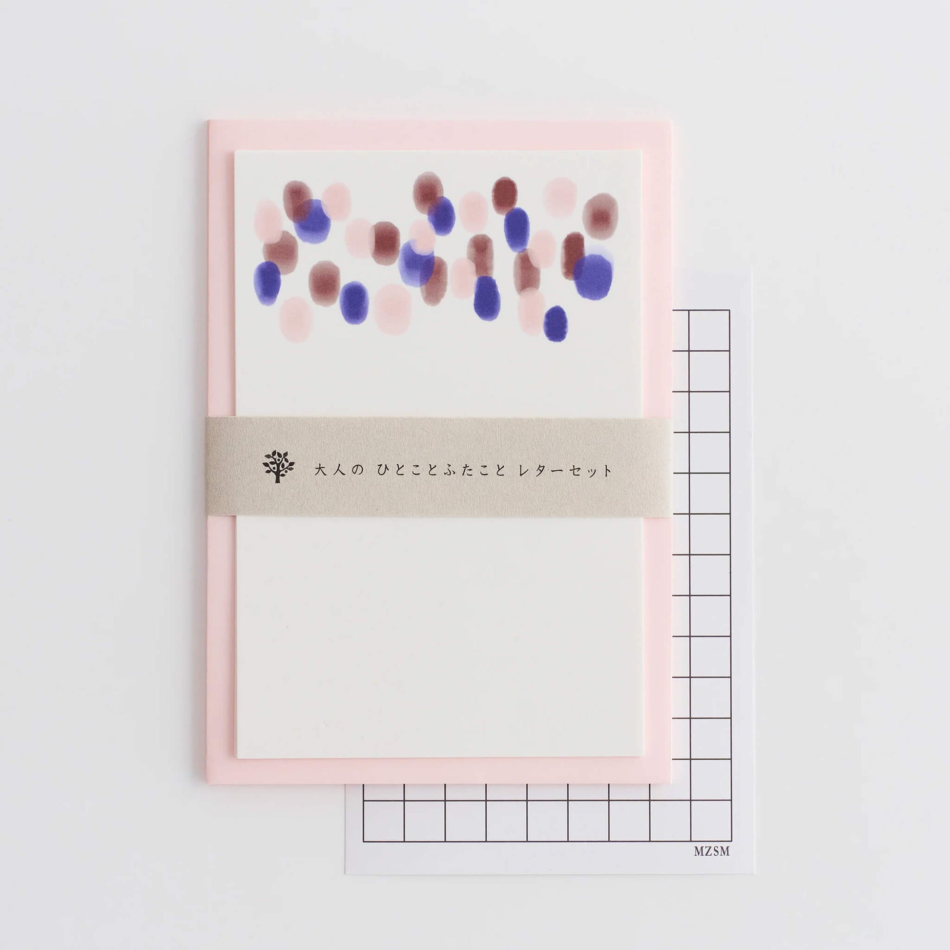 Mizushima Otona Short Note Letter Set - Tsubu - Mini Letter Writing Sets