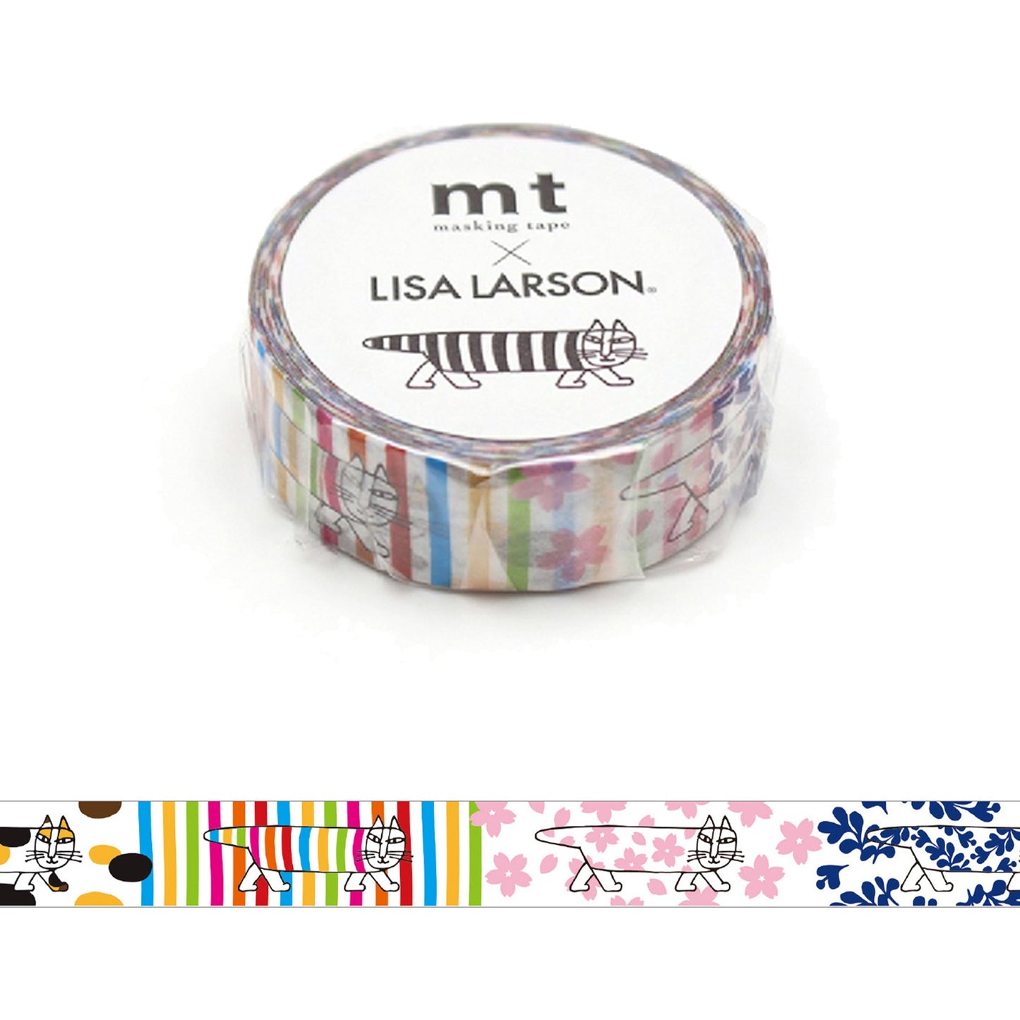 MT Artist Series Washi Tape - Lisa Larson - Mikey Pattern [15mm Width] - Washi Tapes