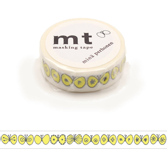 MT Artist Series Washi Tape - Minä Perhonen - Choucho Yellow [15mm Width] - Washi Tapes