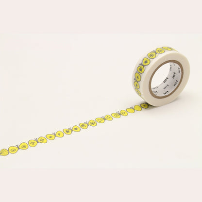 MT Artist Series Washi Tape - Minä Perhonen - Choucho Yellow [15mm Width] - Washi Tapes