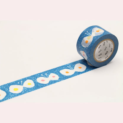 MT Artist Series Washi Tape - Minä Perhonen - Hana Hane Blue [30mm Width] - Washi Tapes