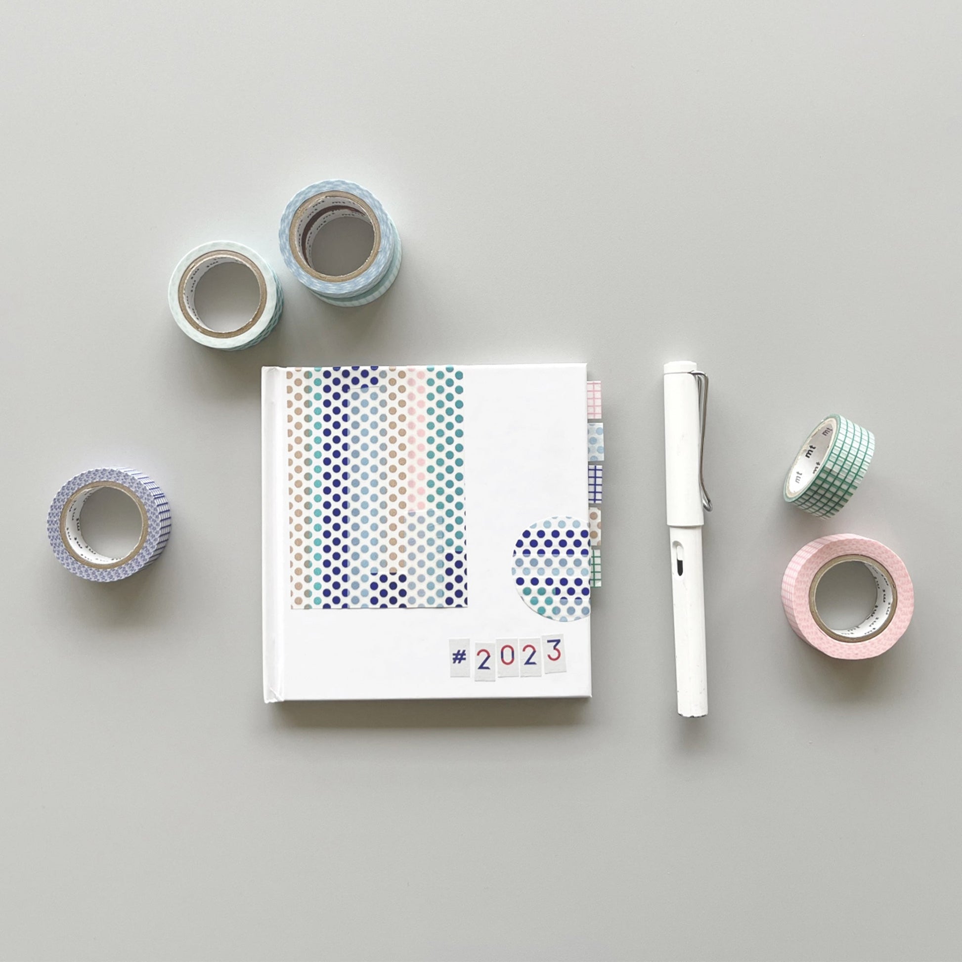 MT Basic Washi Tape - Dot White [15mm Width] - Washi Tapes