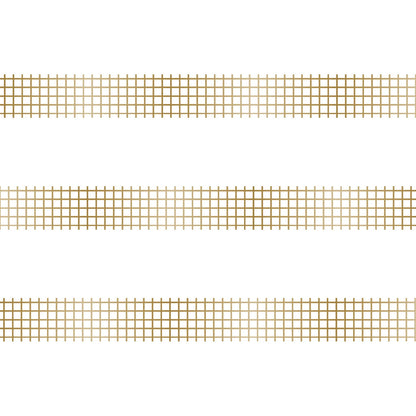 MT Basic Washi Tape - Grid Gold [15mm Width] - Washi Tapes