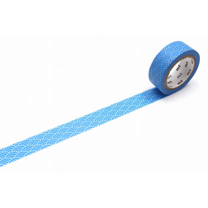 MT Basic Washi Tape - Japanese Waves Dew Grass [15mm Width] - Washi Tapes