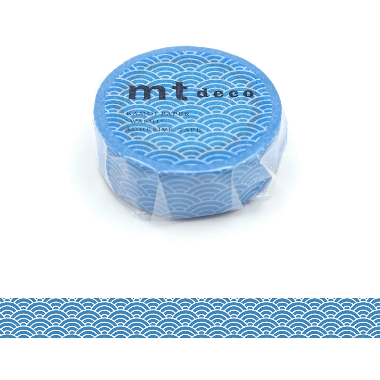 MT Basic Washi Tape - Japanese Waves Dew Grass [15mm Width] - Washi Tapes