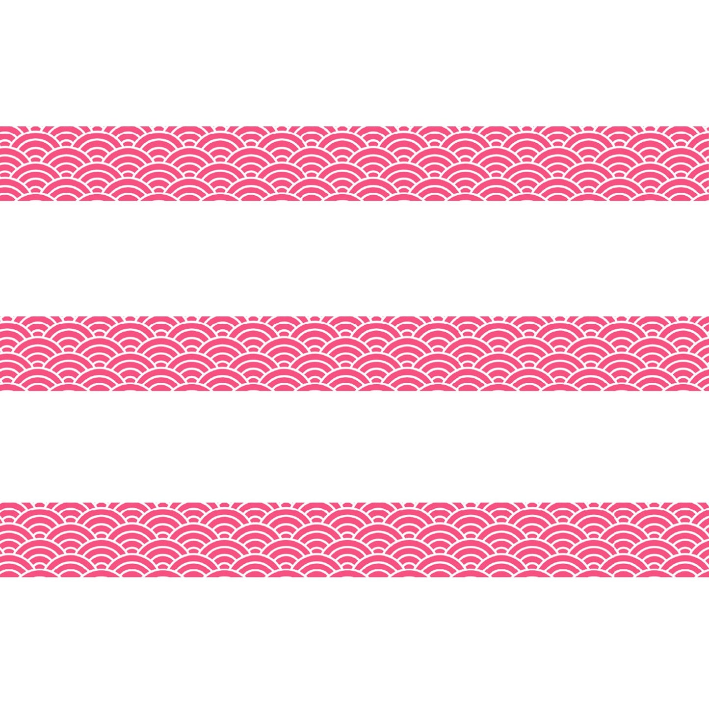 MT Basic Washi Tape - Japanese Waves Peach [15mm Width] - Washi Tapes