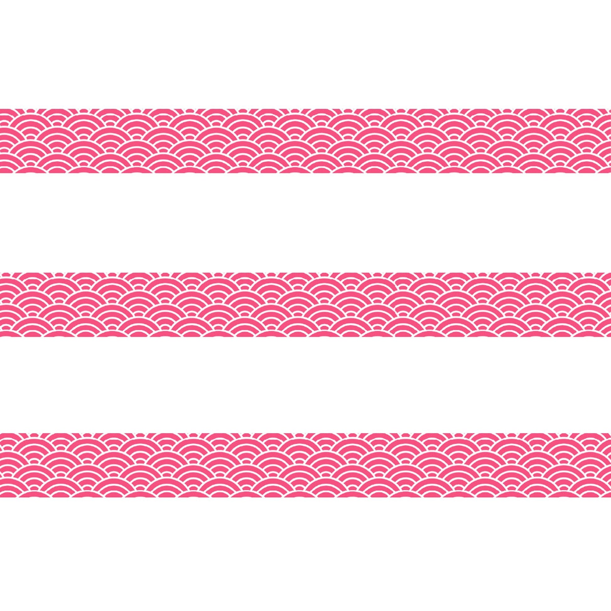 MT Basic Washi Tape - Japanese Waves Peach [15mm Width] - Washi Tapes