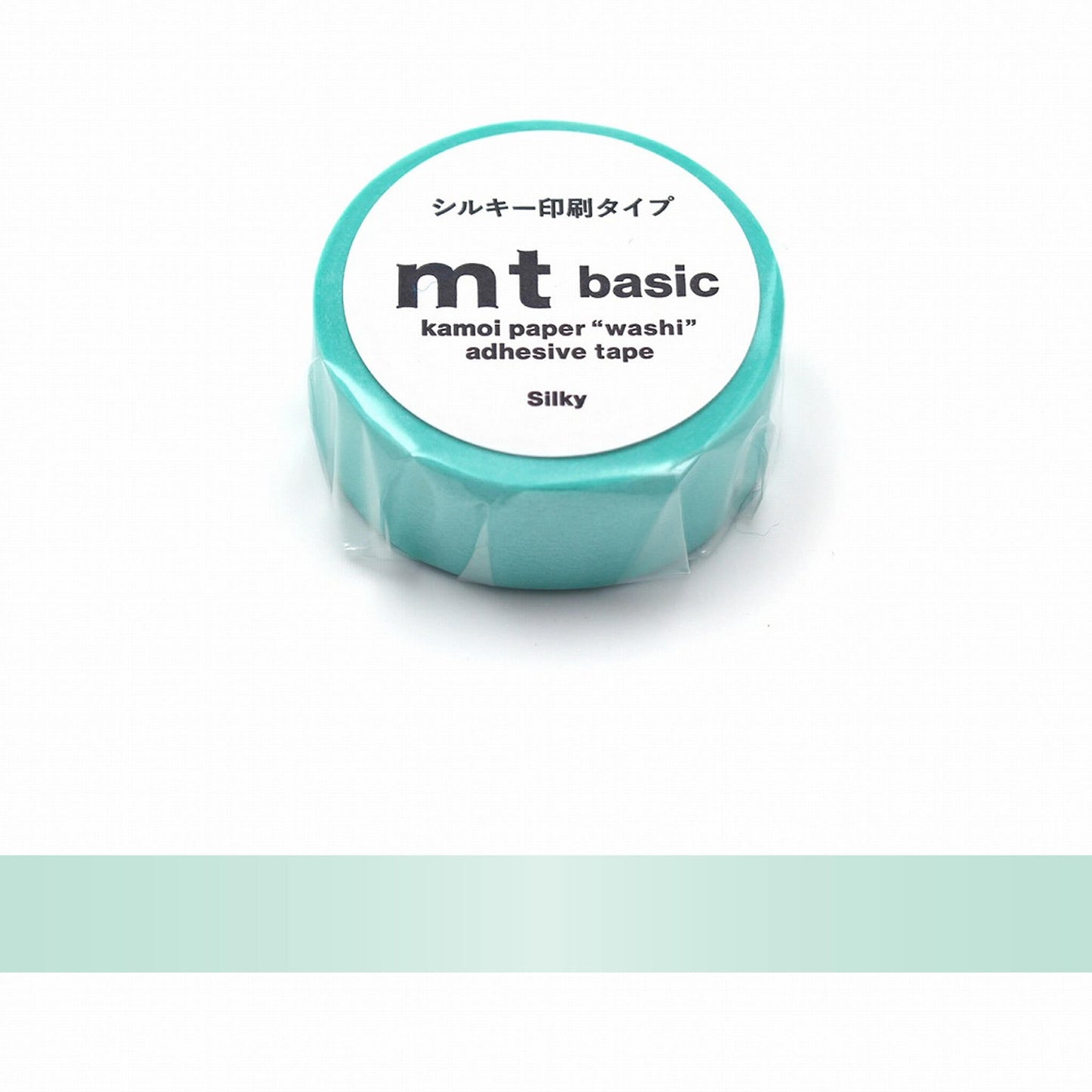 mt basic Washi Tape - Silky Green [15mm] - Washi Tapes