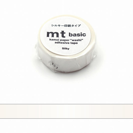 mt basic Washi Tape - Silky White [15mm] - Washi Tapes