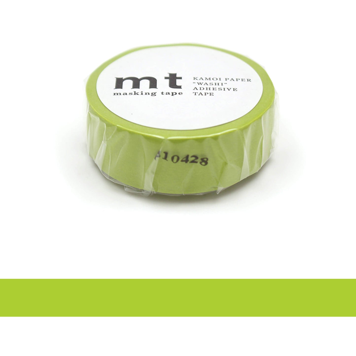 mt basic Washi Tape - Wakanae (Yellow Green) [15mm] - Washi Tapes