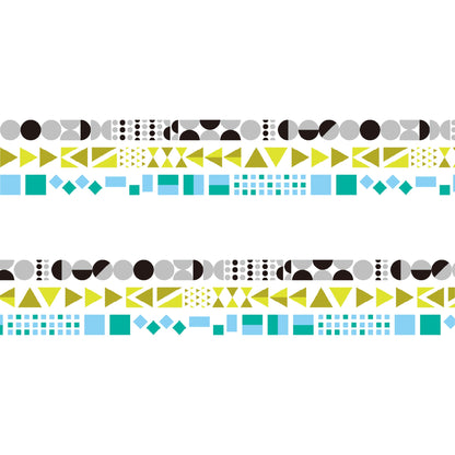 MT Deco Slim Washi Tape 3 - pc Pack - Geometry [6mm Width] - Washi Tapes