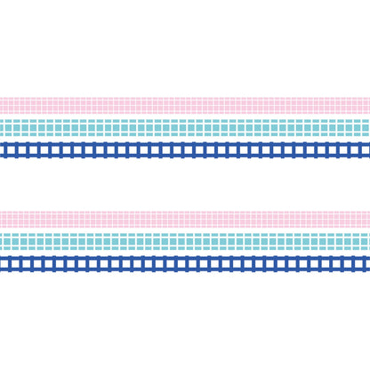 MT Deco Slim Washi Tape 3 - pc Pack - Grid [6mm Width] - Washi Tapes