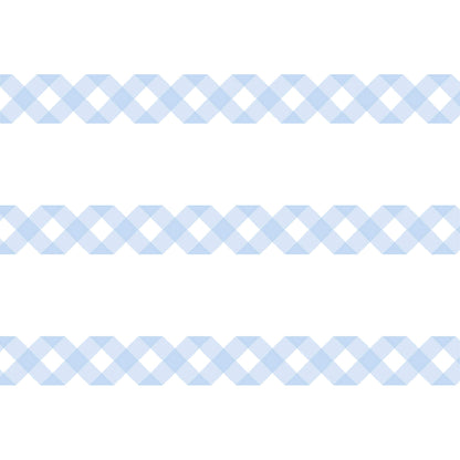 MT Deco Washi Tape 2024 Spring & Summer Collection - Wide Gingham Check Pastel Ultramarine - Washi Tapes