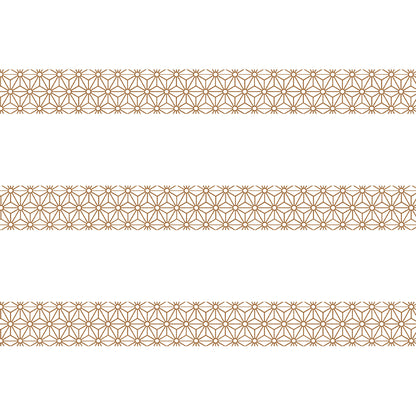 MT Deco Washi Tape - Asanoha Brass [15mm Width] - Washi Tapes