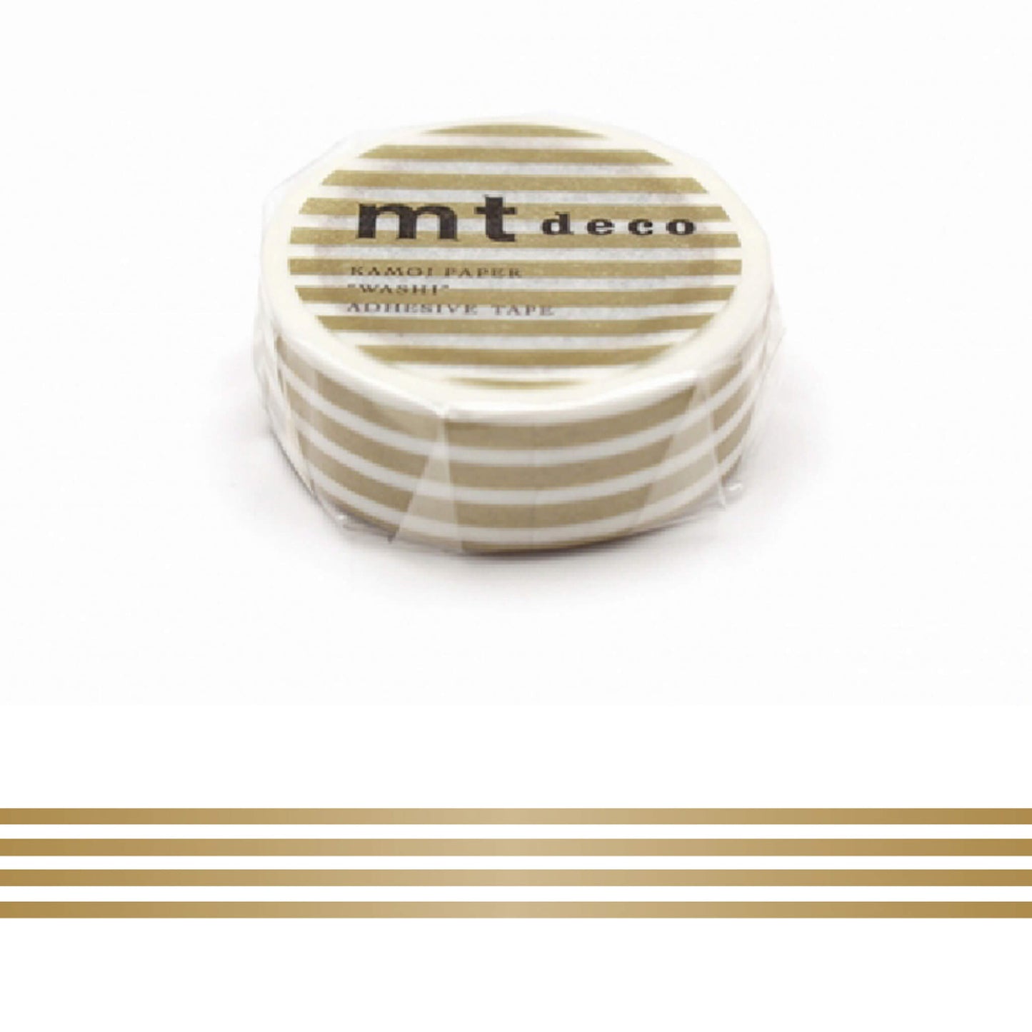 mt deco Washi Tape - Border - Gold [15mm] - Washi Tapes