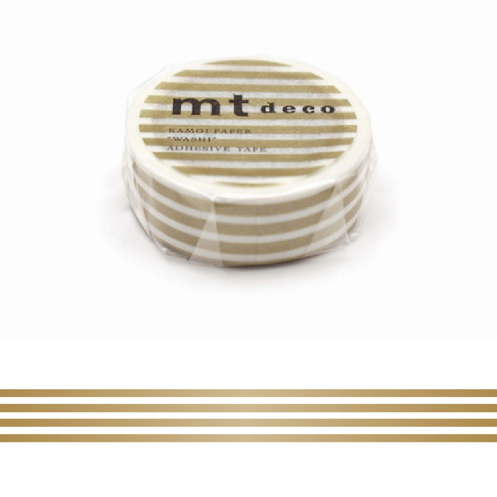 mt deco Washi Tape - Border - Gold [15mm] - Washi Tapes