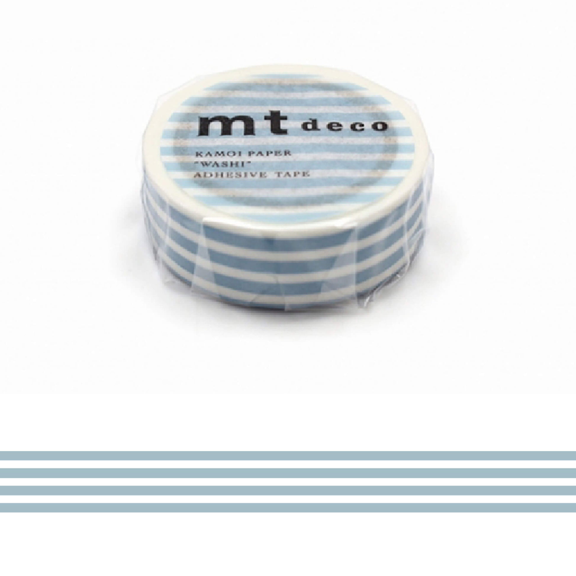 mt deco Washi Tape - Border - Ice [15mm] - Washi Tapes