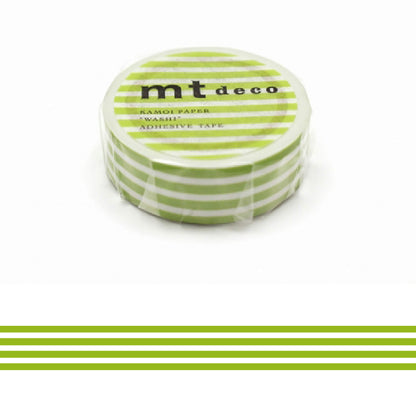 mt deco Washi Tape - Border - Kiwi [15mm] - Washi Tapes