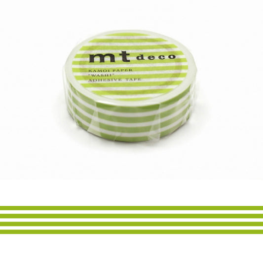 mt deco Washi Tape - Border - Kiwi [15mm] - Washi Tapes