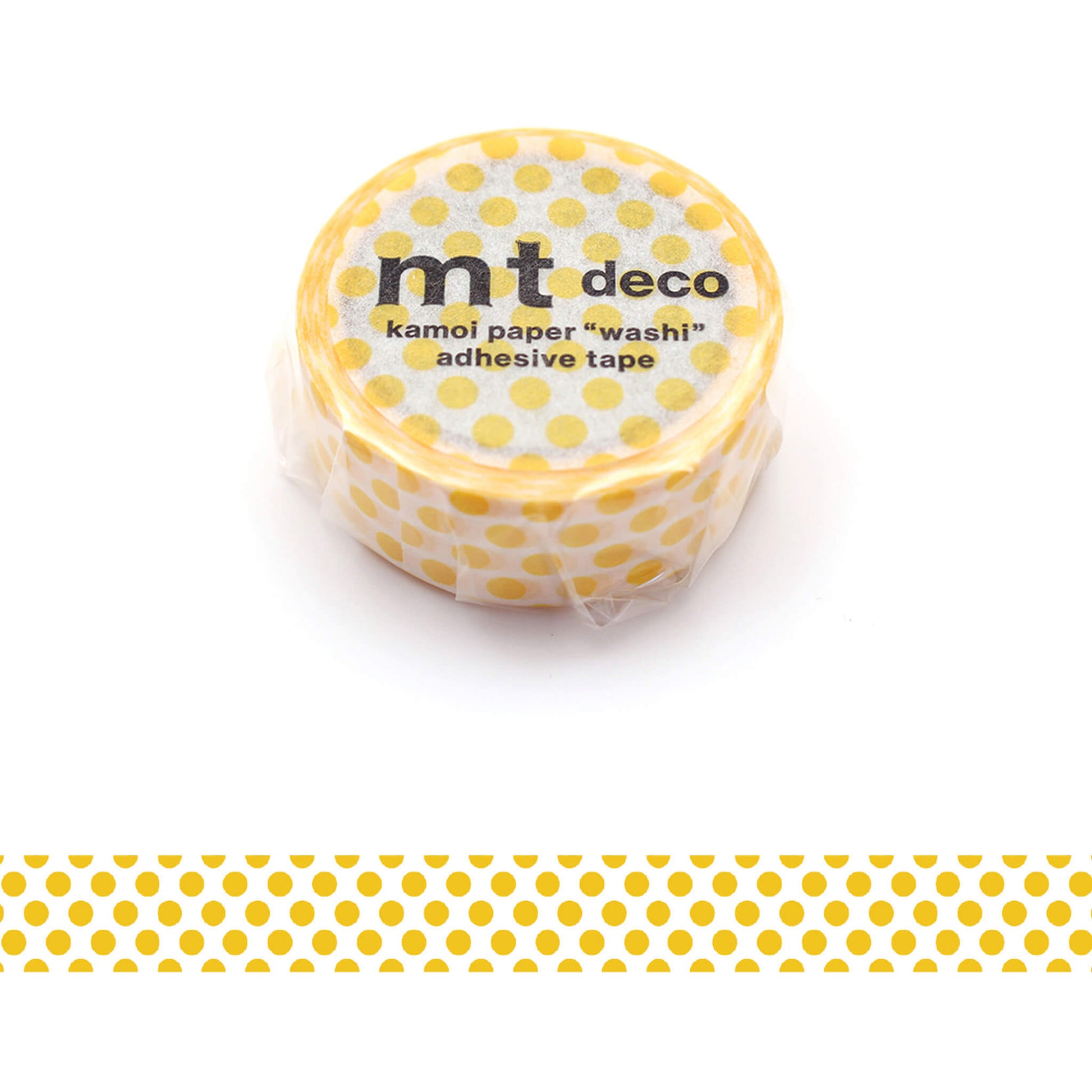 mt deco Washi Tape - Dot - Dandelion [15mm] - Washi Tapes