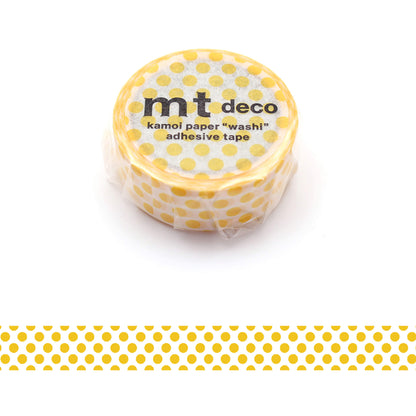 mt deco Washi Tape - Dot - Dandelion [15mm] - Washi Tapes