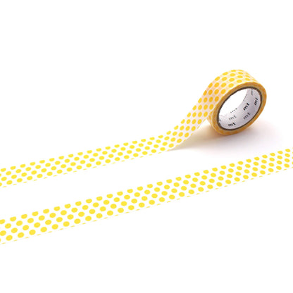 mt deco Washi Tape - Dot - Dandelion [15mm] - Washi Tapes