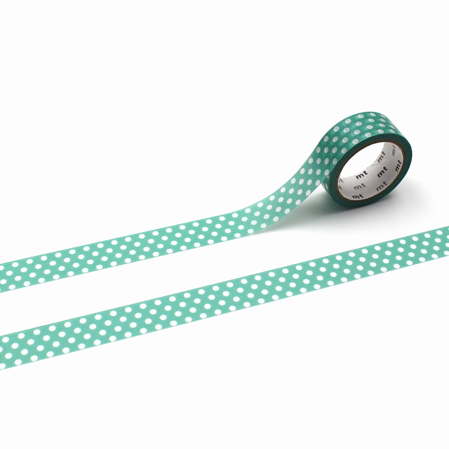 mt deco Washi Tape - Dot - Emerald Green [15mm] - Washi Tapes