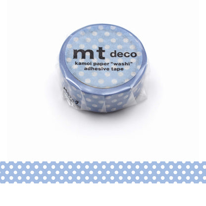 mt deco Washi Tape - Dot - Light Blue Purple [15mm] - Washi Tapes