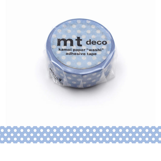 mt deco Washi Tape - Dot - Light Blue Purple [15mm] - Washi Tapes