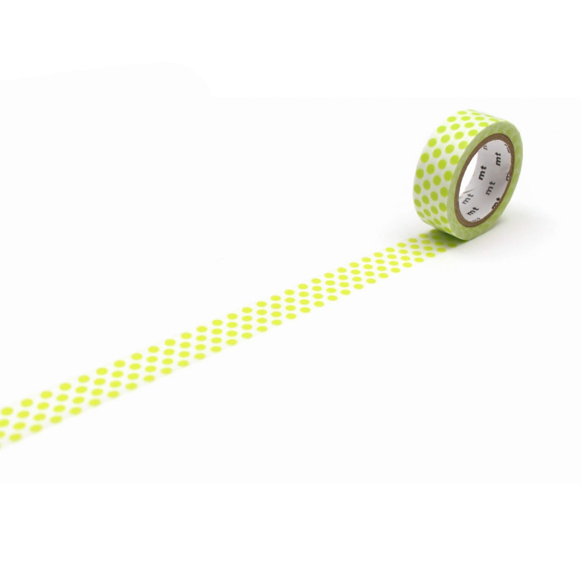mt deco Washi Tape - Dot - Lime [15mm] - Washi Tapes