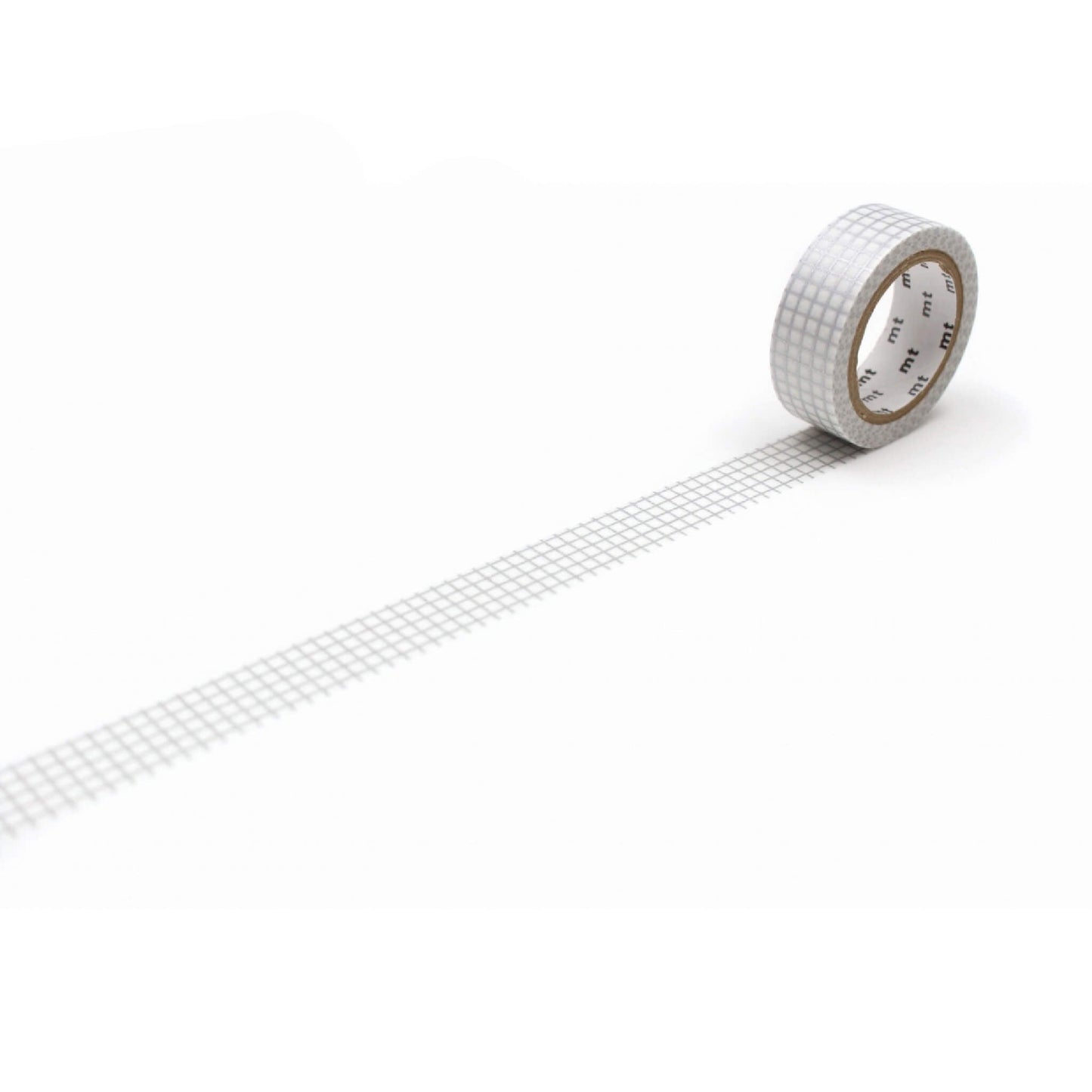 mt deco Washi Tape - Grid - Silver [15mm] - Washi Tapes
