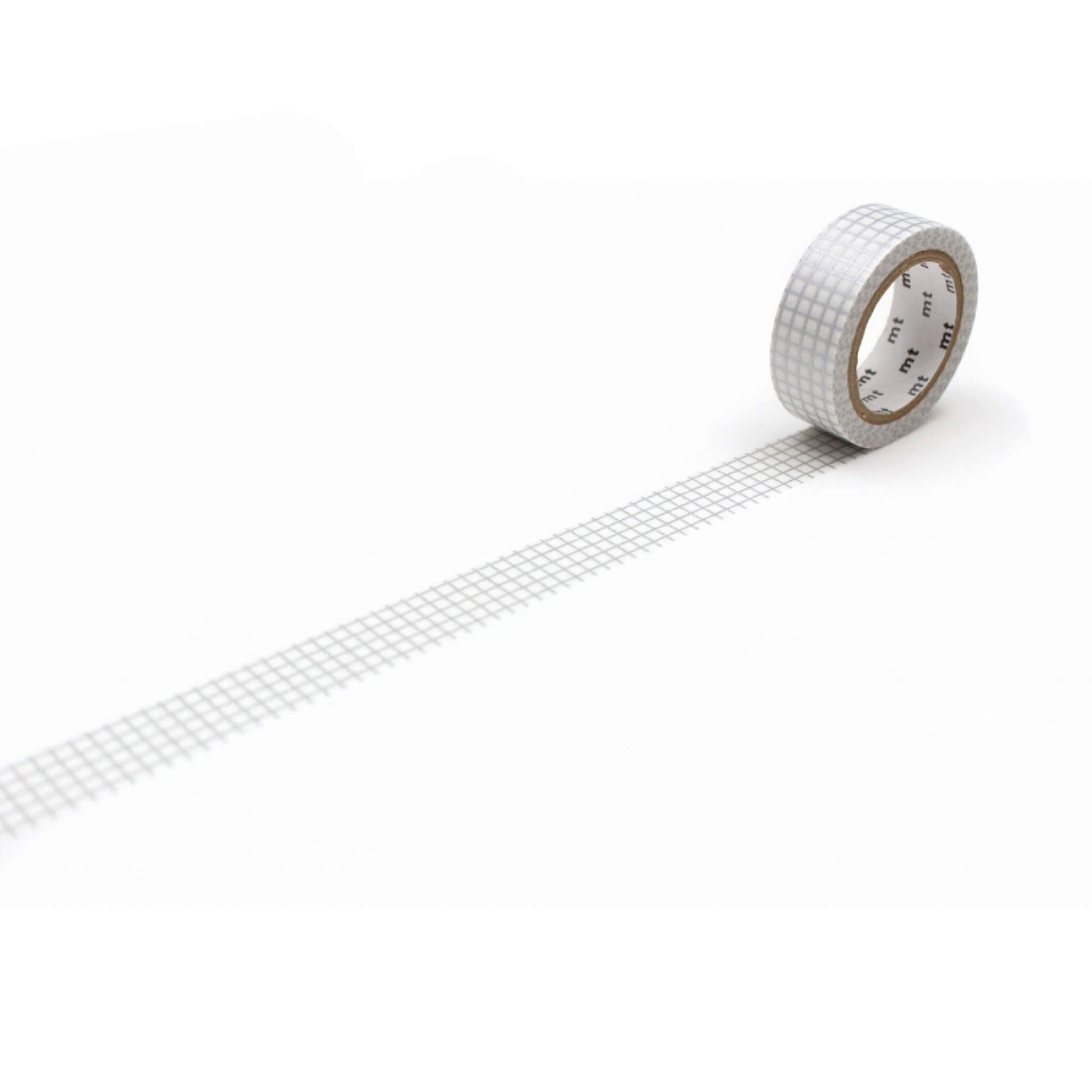 mt deco Washi Tape - Grid - Silver [15mm] - Washi Tapes
