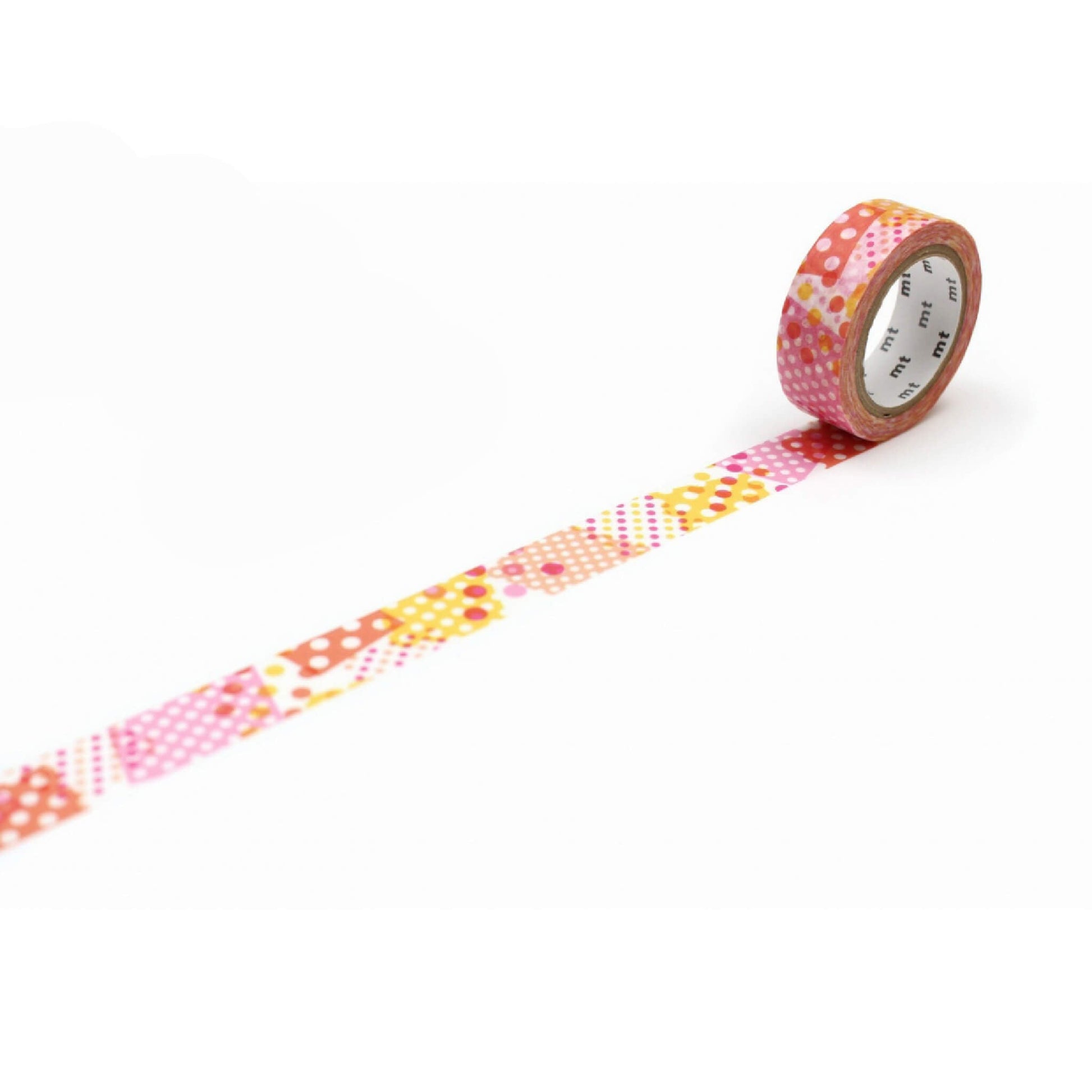 mt deco Washi Tape - Negative/Positive Dot - Pink [15mm] - Washi Tapes