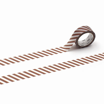 mt deco Washi Tape - Stripe - Brown [15mm] - Washi Tapes