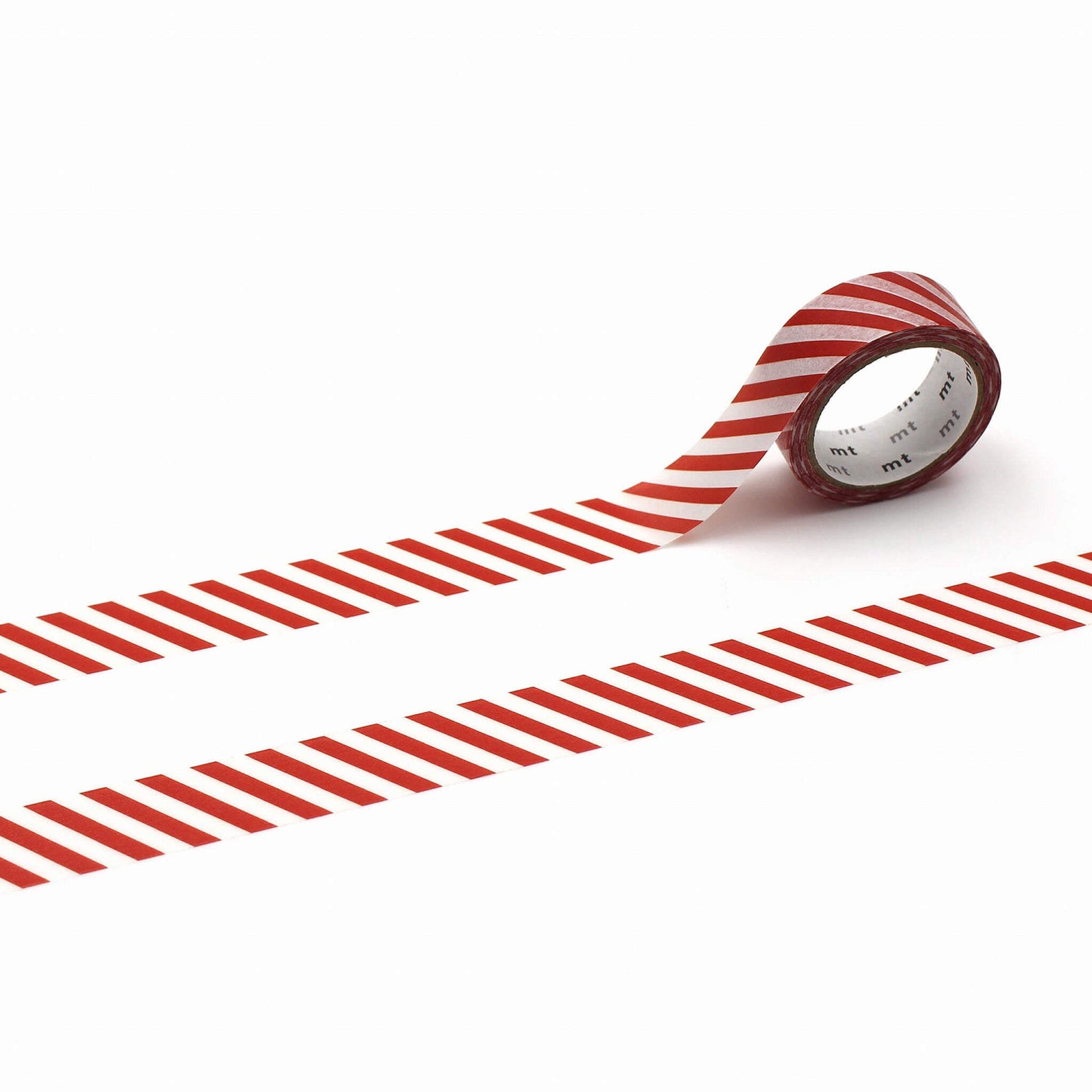 mt deco Washi Tape - Stripe - Deep Red [15mm] - Washi Tapes
