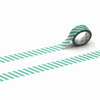 mt deco Washi Tape - Stripe - Emerald Green [15mm] - Washi Tapes