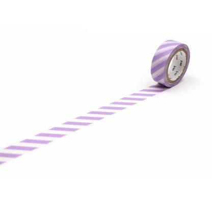 mt deco Washi Tape - Stripe - Lilac [15mm] - Washi Tapes