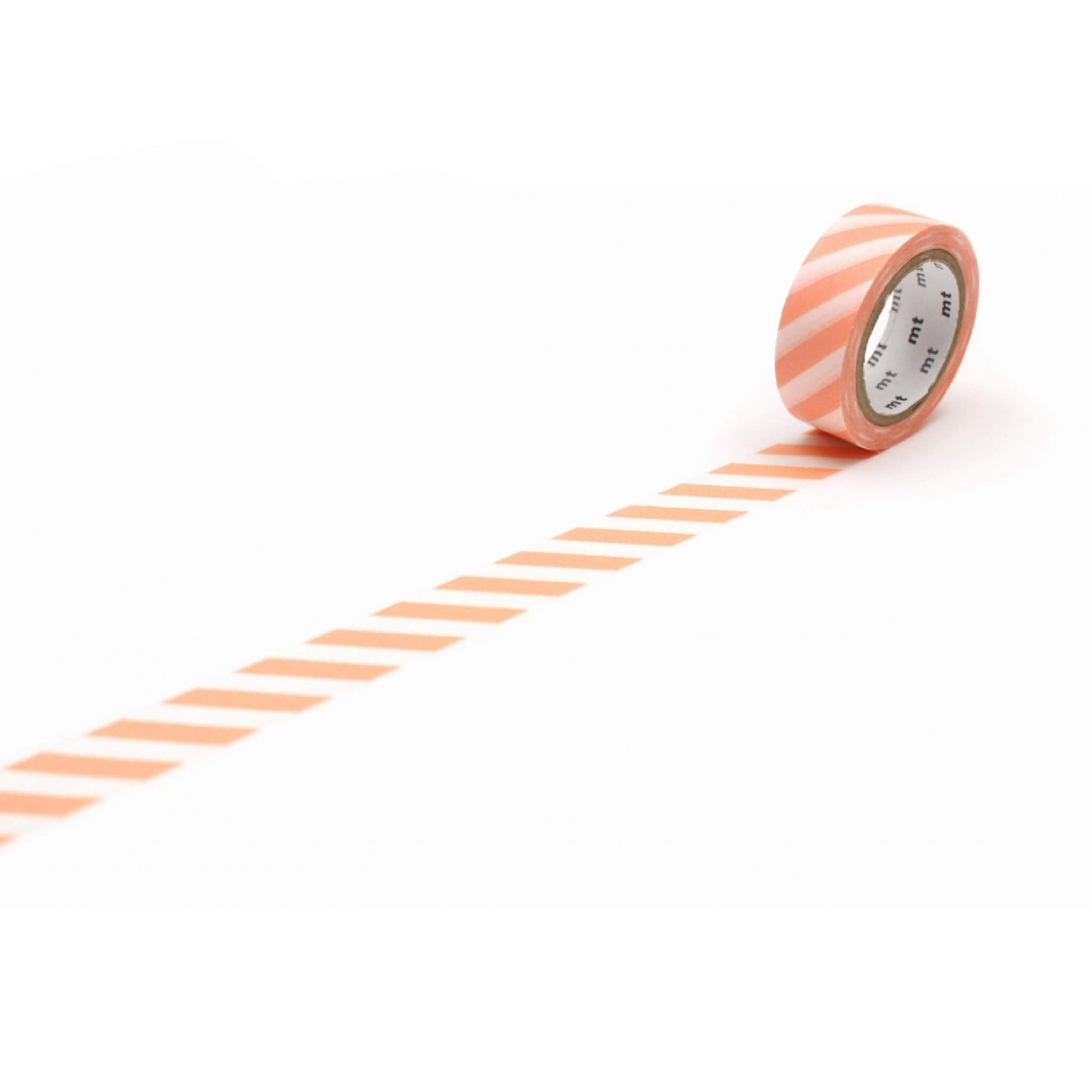 mt deco Washi Tape - Stripe - Salmon Pink [15mm] - Washi Tapes