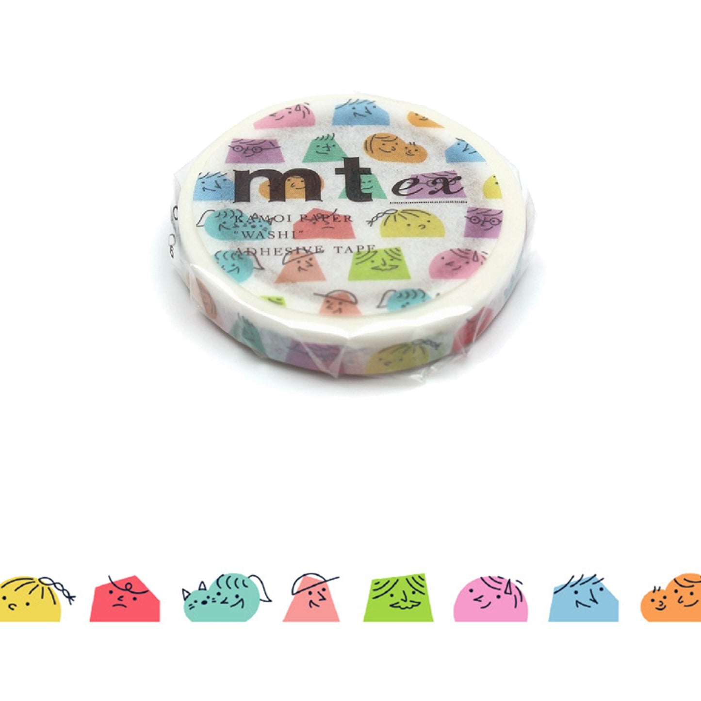 MT ex Slim Washi Tape - Half Face [7mm Width] - Washi Tapes