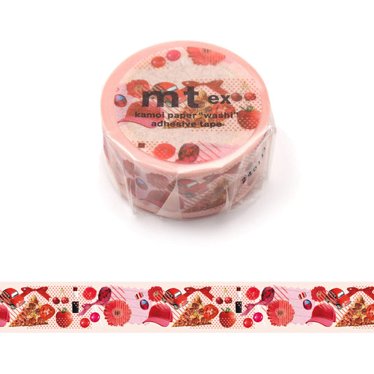 MT ex Washi Tape 2024 Spring & Summer Collection - Color Series Red - Washi Tapes