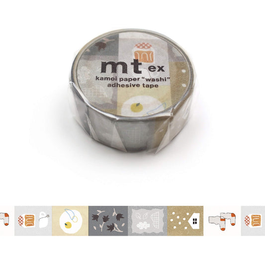 mt ex Washi Tape - Autumn & Winter Motifs [18mm] - Washi Tapes