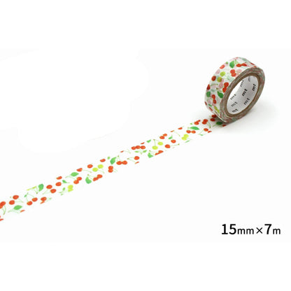 mt ex Washi Tape - Cherry [15mm] - Washi Tapes