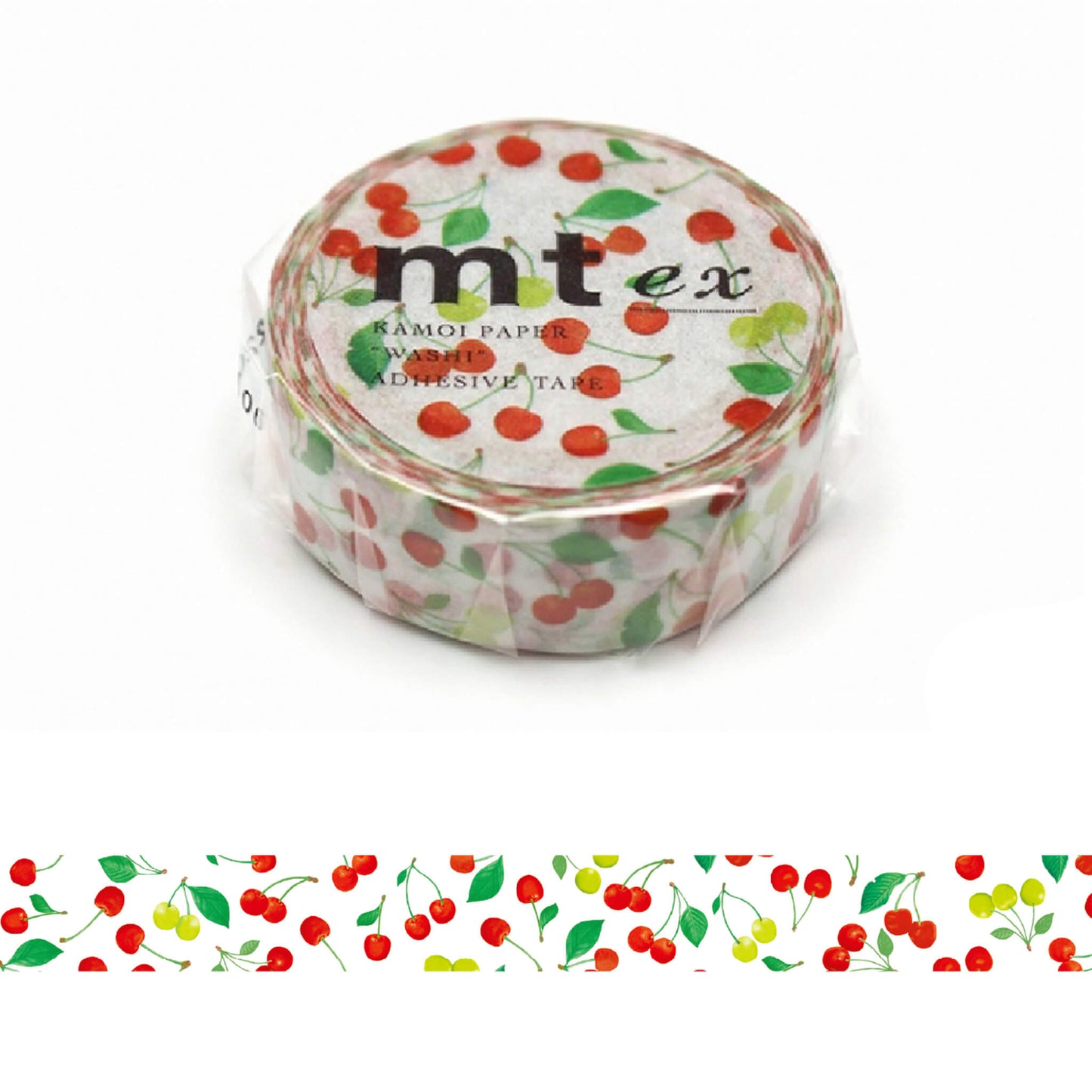 mt ex Washi Tape - Cherry [15mm] - Washi Tapes
