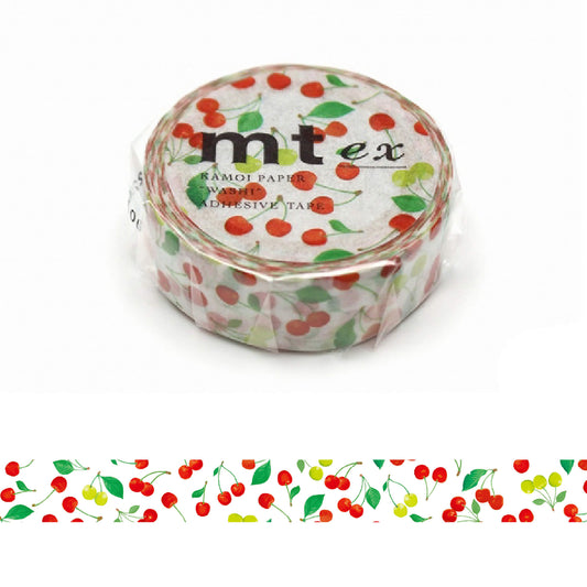 mt ex Washi Tape - Cherry [15mm] - Washi Tapes