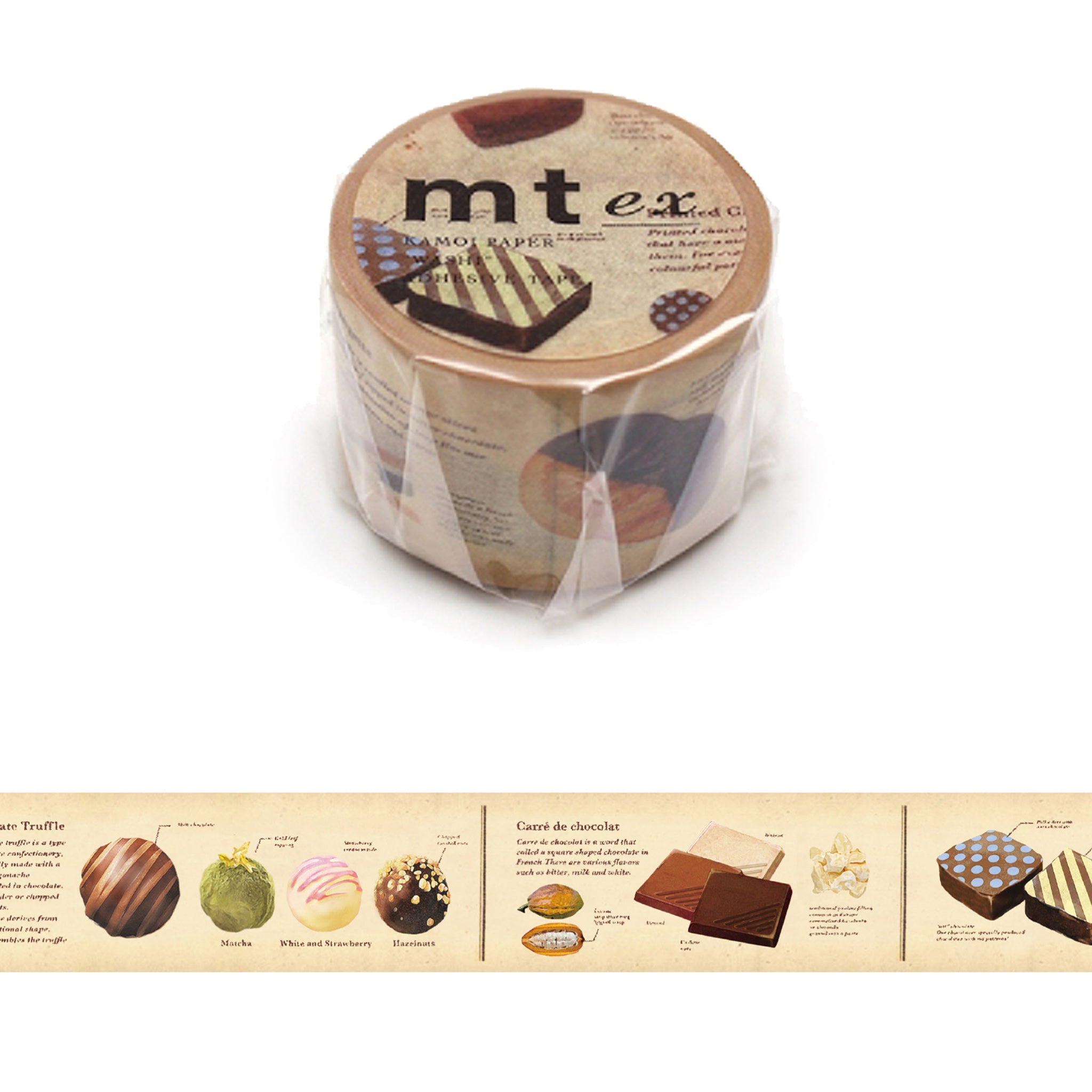 わたやん MT ex Washi Tape - Chocolate Encyclopedia [30mm Width] - Washi